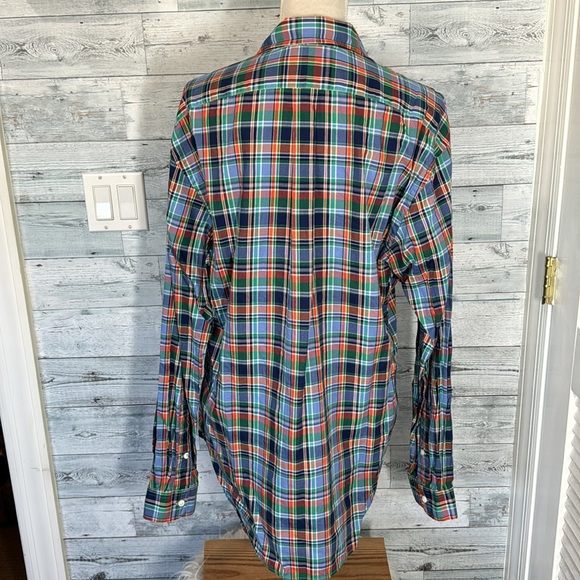 POLO RALPH LAUREN MEN’S PLAID LONG SHAVE BUTTON DOWN SHIRT SLIM FIT - Picture 7 of 8